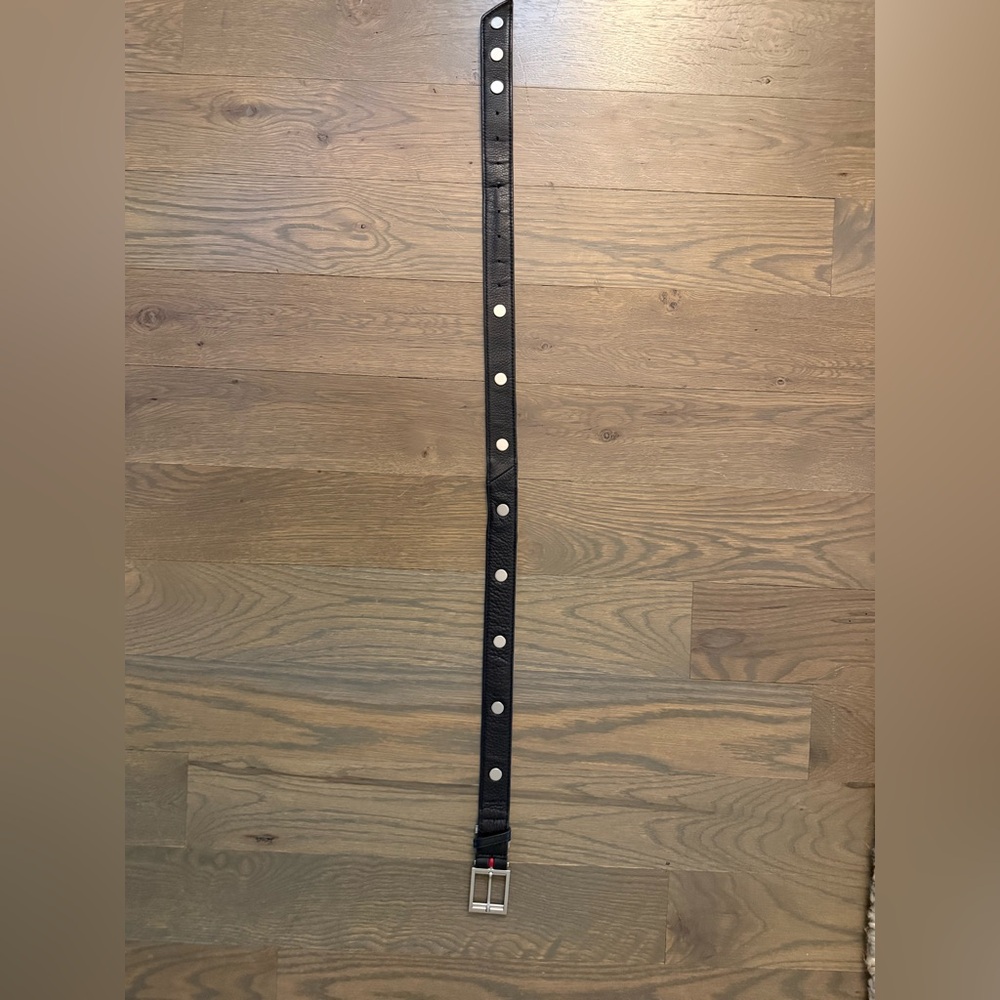 Hammitt Black Belt with Silver Accents